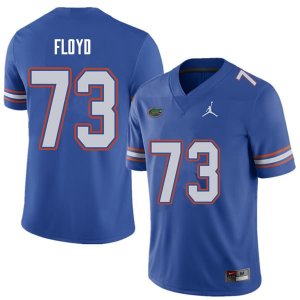 Men's Florida Gators #73 Sharrif Floyd NCAA Jordan Brand Royal Authentic Stitched College Football Jersey AMZ2562MJ